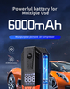 6000mAh Wireless Car Tire Inflator Pump