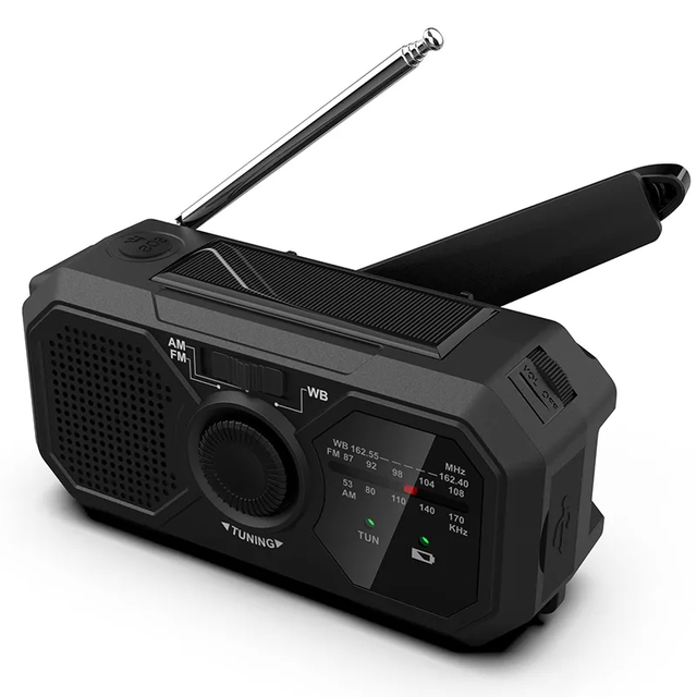 solar powered emergency radio